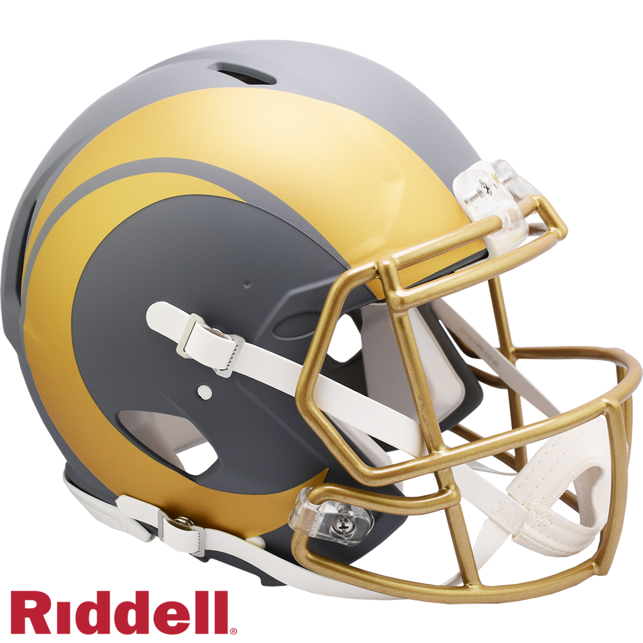 Los Angeles Rams Helmet Riddell Authentic Full Size Speed Style Slate Alternate