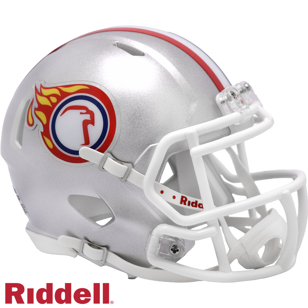 Liberty Flames Helmet Riddell Replica Mini Speed Style Silver Eagle Design