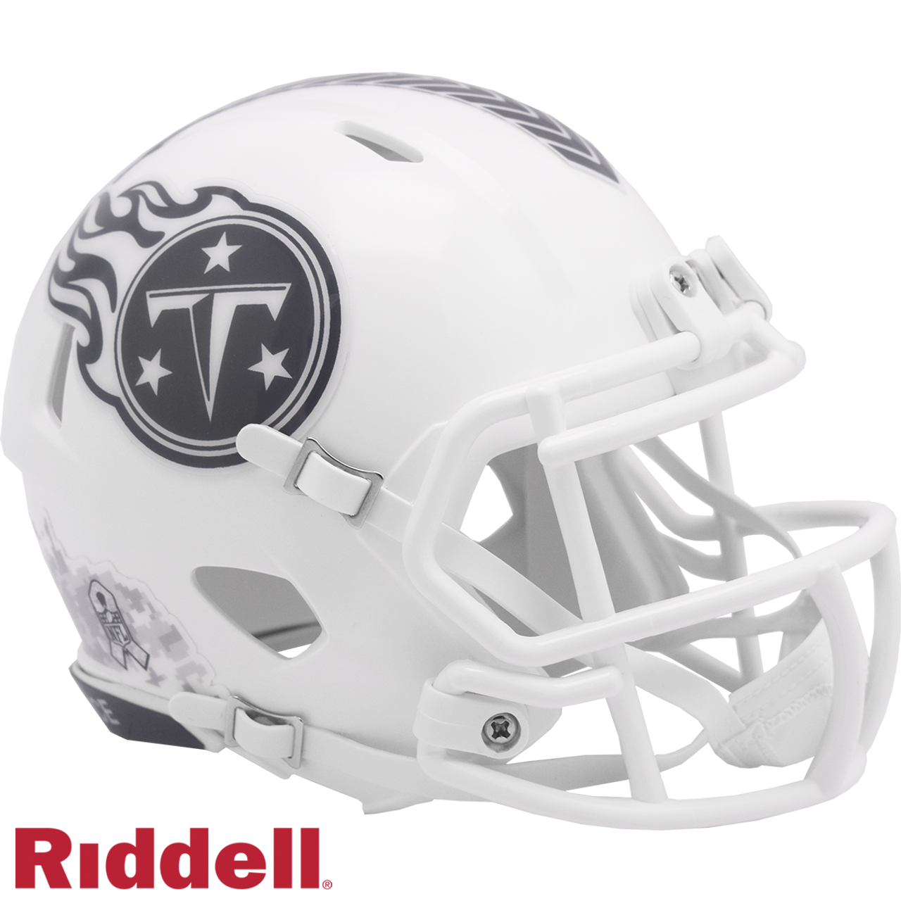 Tennessee Titans Helmet Riddell Replica Mini Speed Style Salute To Service 2024 - Sports Collectibles, Sports Memorabilia, Sports Fan Shop, Sports Gifts