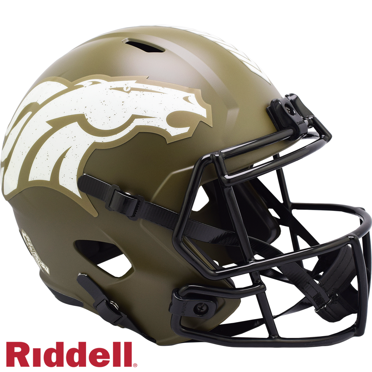 Denver Broncos Helmet Riddell Replica Full Size Speed Style Salute To Service - Sports Collectibles, Sports Memorabilia, Sports Fan Shop, Sports Gifts