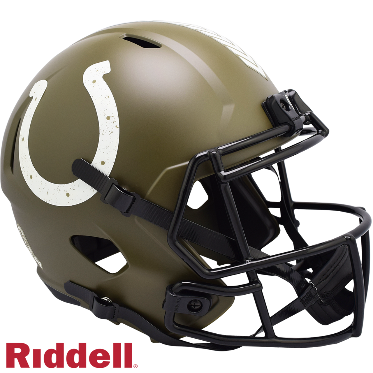 Indianapolis Colts Helmet Riddell Replica Full Size Speed Style Salute To Service - Sports Collectibles, Sports Memorabilia, Sports Fan Shop, Sports Gifts