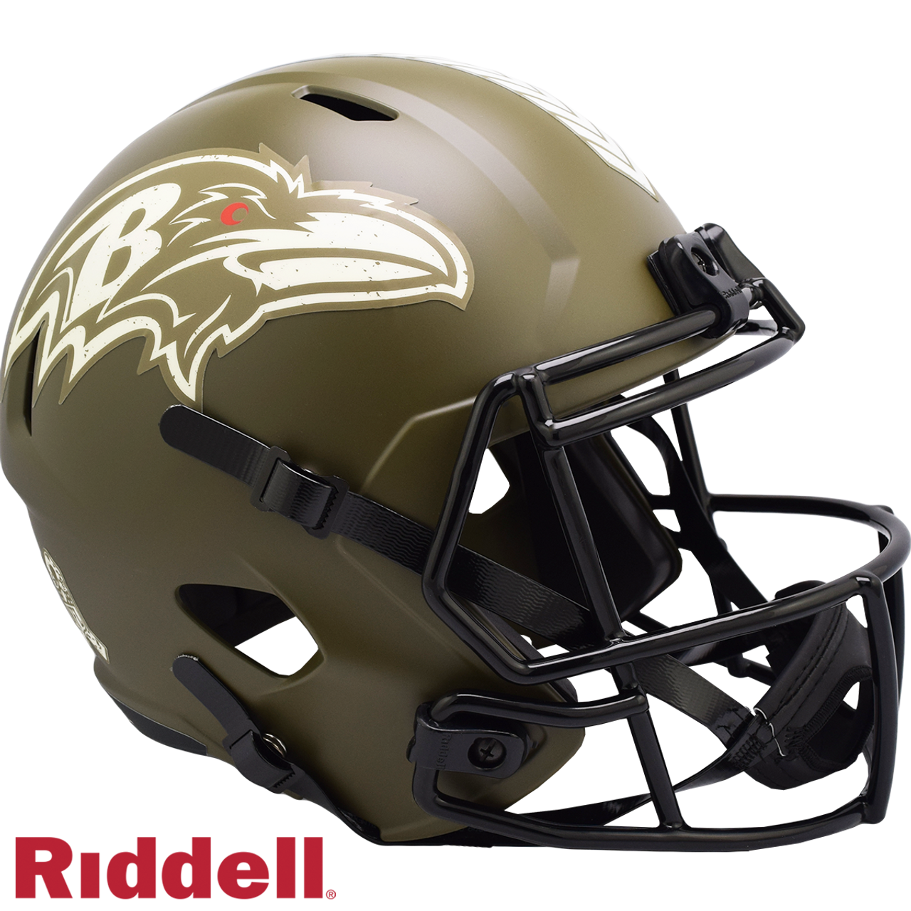 Baltimore Ravens Helmet Riddell Replica Full Size Speed Style Salute To Service - Sports Collectibles, Sports Memorabilia, Sports Fan Shop, Sports Gifts