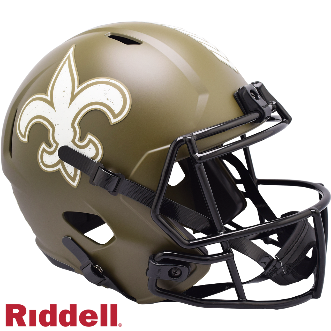 New Orleans Saints Helmet Riddell Replica Full Size Speed Style Salute To Service - Sports Collectibles, Sports Memorabilia, Sports Fan Shop, Sports Gifts