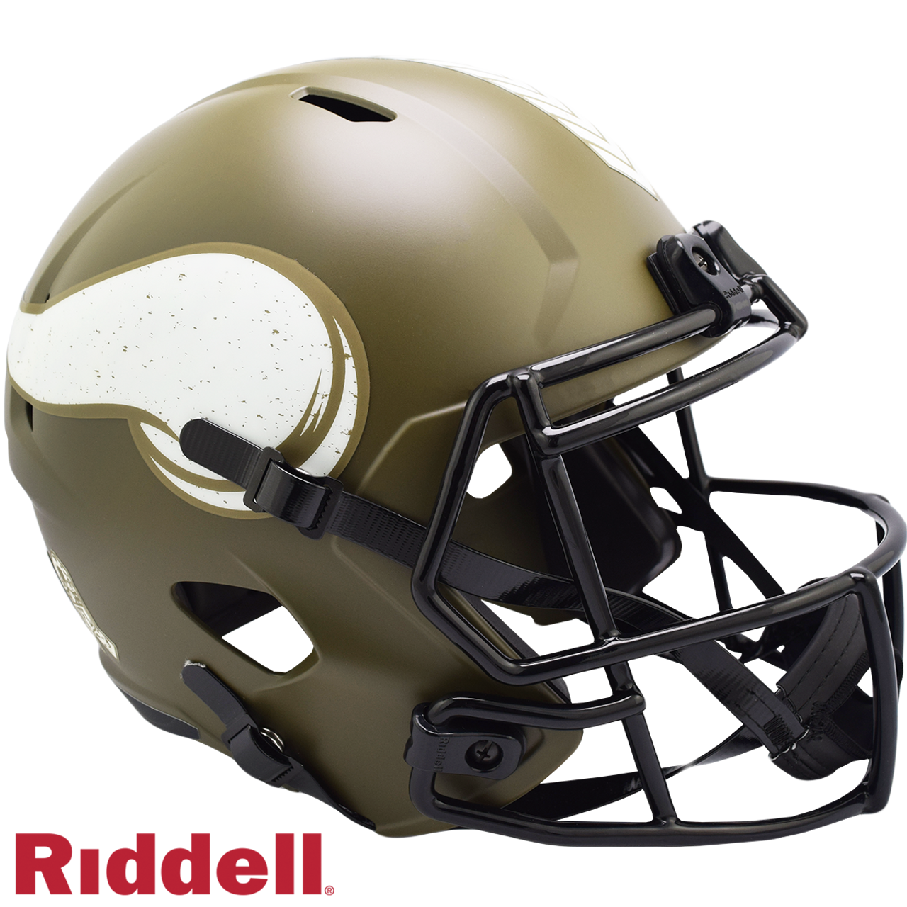 Minnesota Vikings Helmet Riddell Replica Full Size Speed Style Salute To Service - Sports Collectibles, Sports Memorabilia, Sports Fan Shop, Sports Gifts