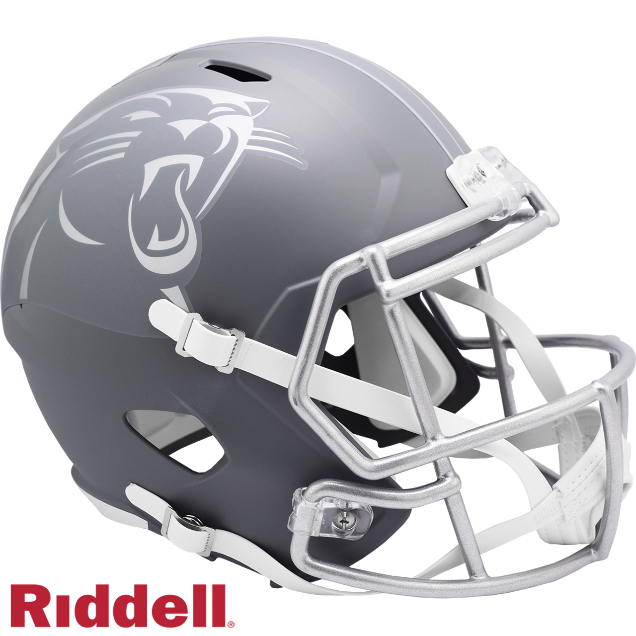 Carolina Panthers Helmet Riddell Replica Full Size Speed Style Slate Alternate
