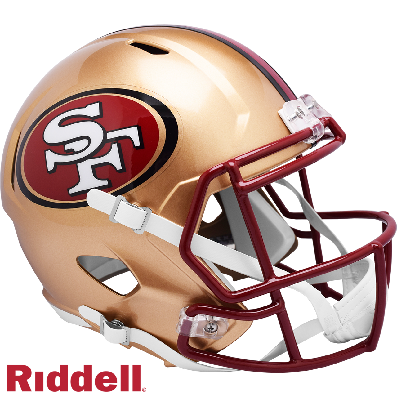 San Francisco 49ers Helmet Riddell Replica Full Size Speed Style 1996-2008 T/B - Sports Collectibles, Sports Memorabilia, Sports Fan Shop, Sports Gifts