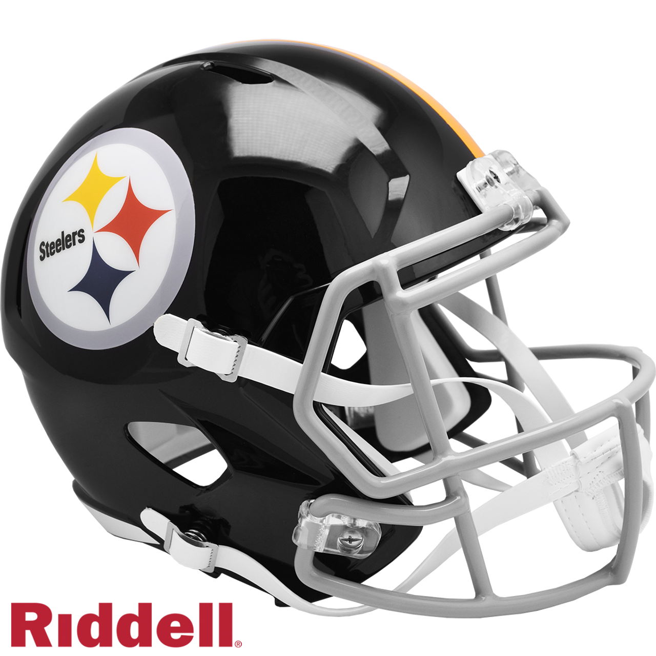 Pittsburgh Steelers Helmet Riddell Replica Full Size Speed Style 1963-1976 T/B - Sports Collectibles, Sports Memorabilia, Sports Fan Shop, Sports Gifts