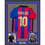 Framed Autographed/Signed Rivaldo 35x39 Ferreira FC Barcelona Blue Soccer Jersey Beckett BAS COA