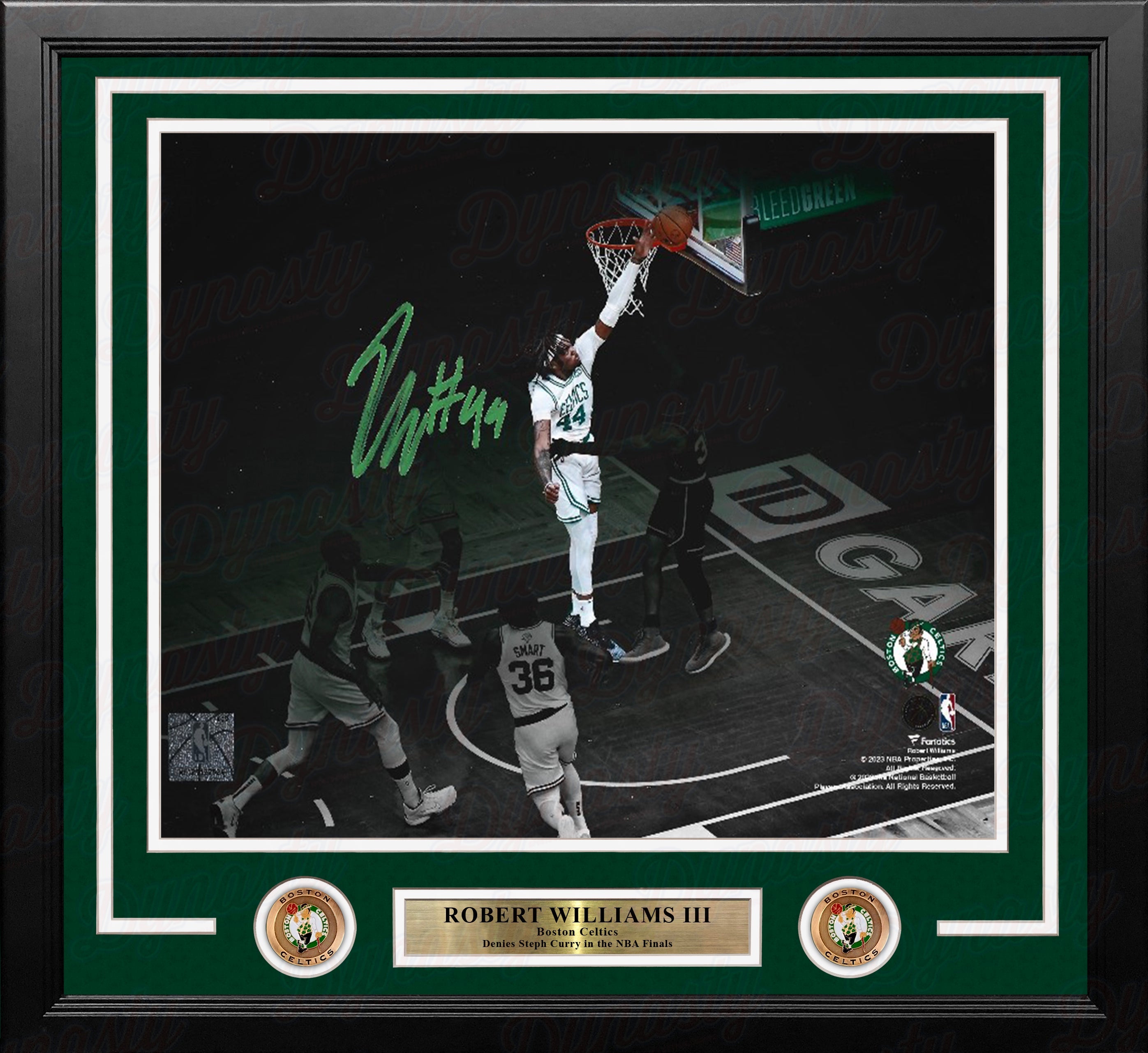 Robert Williams III Blocks Steph Curry Boston Celtics Autographed Framed Basketball Photo - Sports Collectibles, Sports Memorabilia, Sports Fan Shop, Sports Gifts