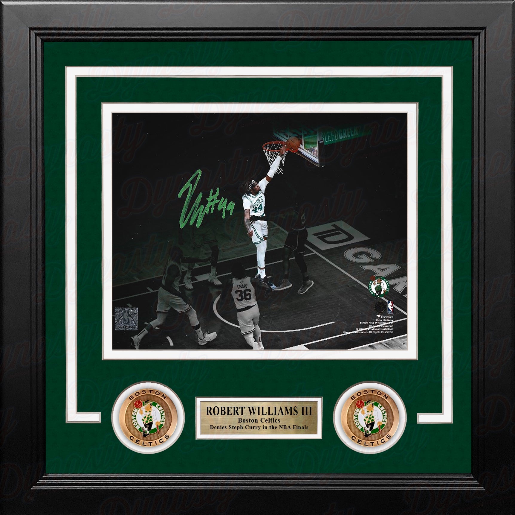 Robert Williams III Blocks Steph Curry Boston Celtics Autographed Framed Basketball Photo - Sports Collectibles, Sports Memorabilia, Sports Fan Shop, Sports Gifts