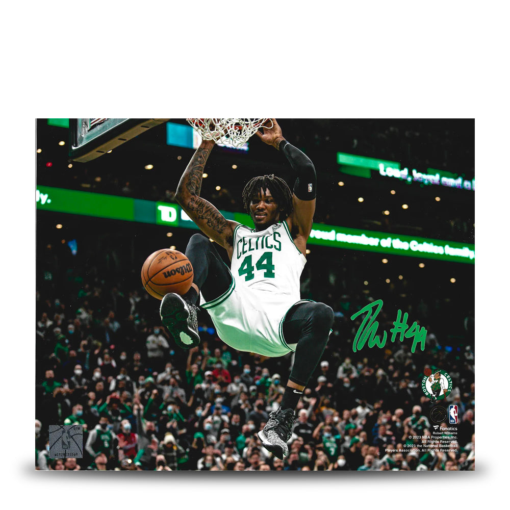 Robert Williams III Slam Dunk Boston Celtics Autographed Basketball Photo - Sports Collectibles, Sports Memorabilia, Sports Fan Shop, Sports Gifts