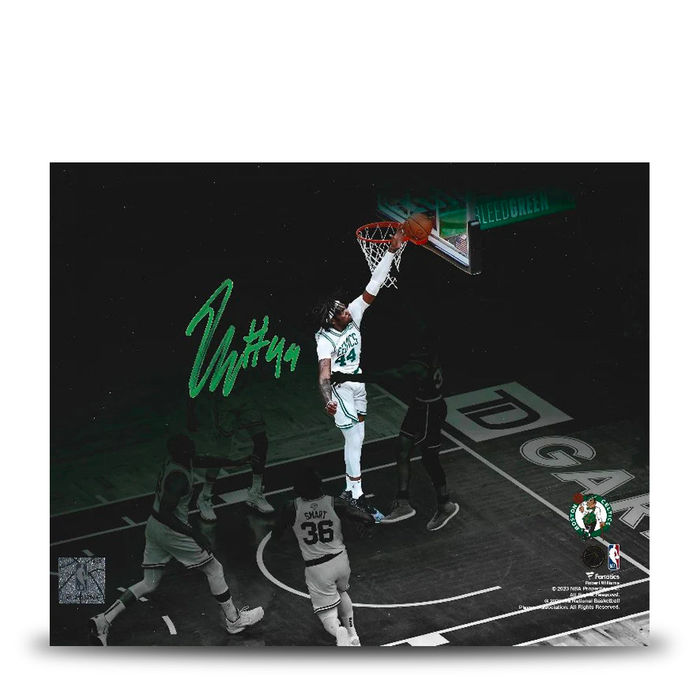 Robert Williams III Blocks Steph Curry Boston Celtics Autographed Basketball Photo - Sports Collectibles, Sports Memorabilia, Sports Fan Shop, Sports Gifts