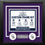 MLB Baseball Photo Picture Frame Kit - Colorado Rockies (White Matting, Purple Trim)
