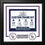 MLB Baseball Photo Picture Frame Kit - Colorado Rockies (White Matting, Purple Trim)