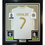 Framed Autographed/Signed Cristiano Ronaldo 35x39 Real Madrid White Soccer Jersey Beckett BAS COA