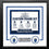 MLB Baseball Photo Picture Frame Kit - Kansas City Royals (White Matting, Blue Trim)