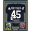 Framed Autographed/Signed Rudy Ruettiger 35x39 Notre Dame Blue Stat College Football Jersey JSA COA