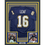 Framed Autographed/Signed Ryan Leaf 35x39 San Diego Dark Blue Football Jersey Beckett BAS COA