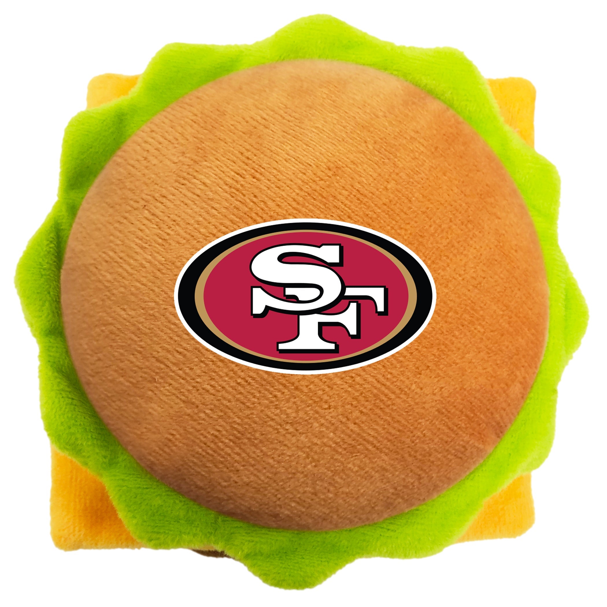 San Francisco 49ers Hamburger Toy by Pets First - Sports Collectibles, Sports Memorabilia, Sports Fan Shop, Sports Gifts