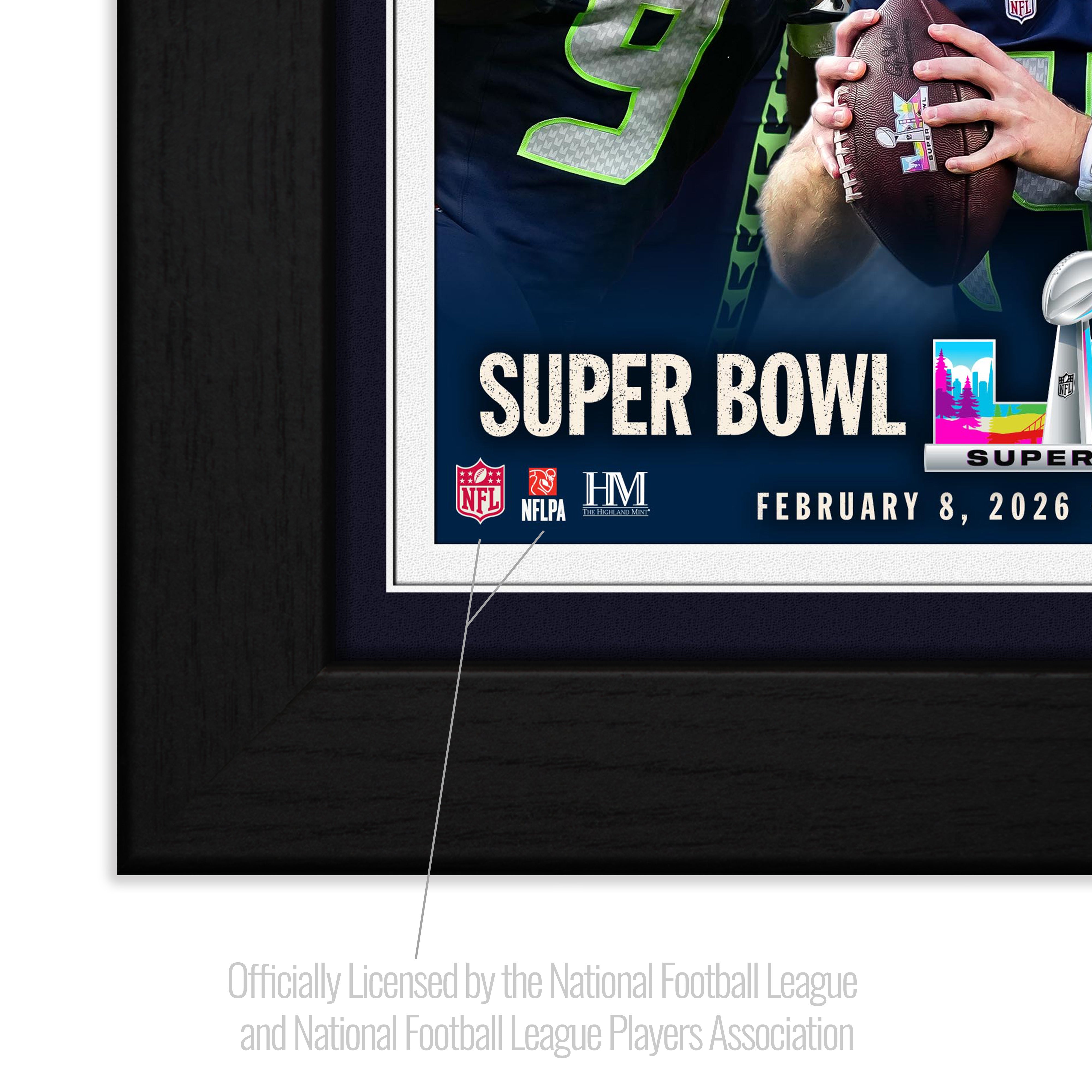 Seattle Seahawks Super Bowl LX Champions Team Force Bronze Coin Photo Mint - Sports Gifts, Sports Memorabilia, Sports Collectibles, Fan Shop