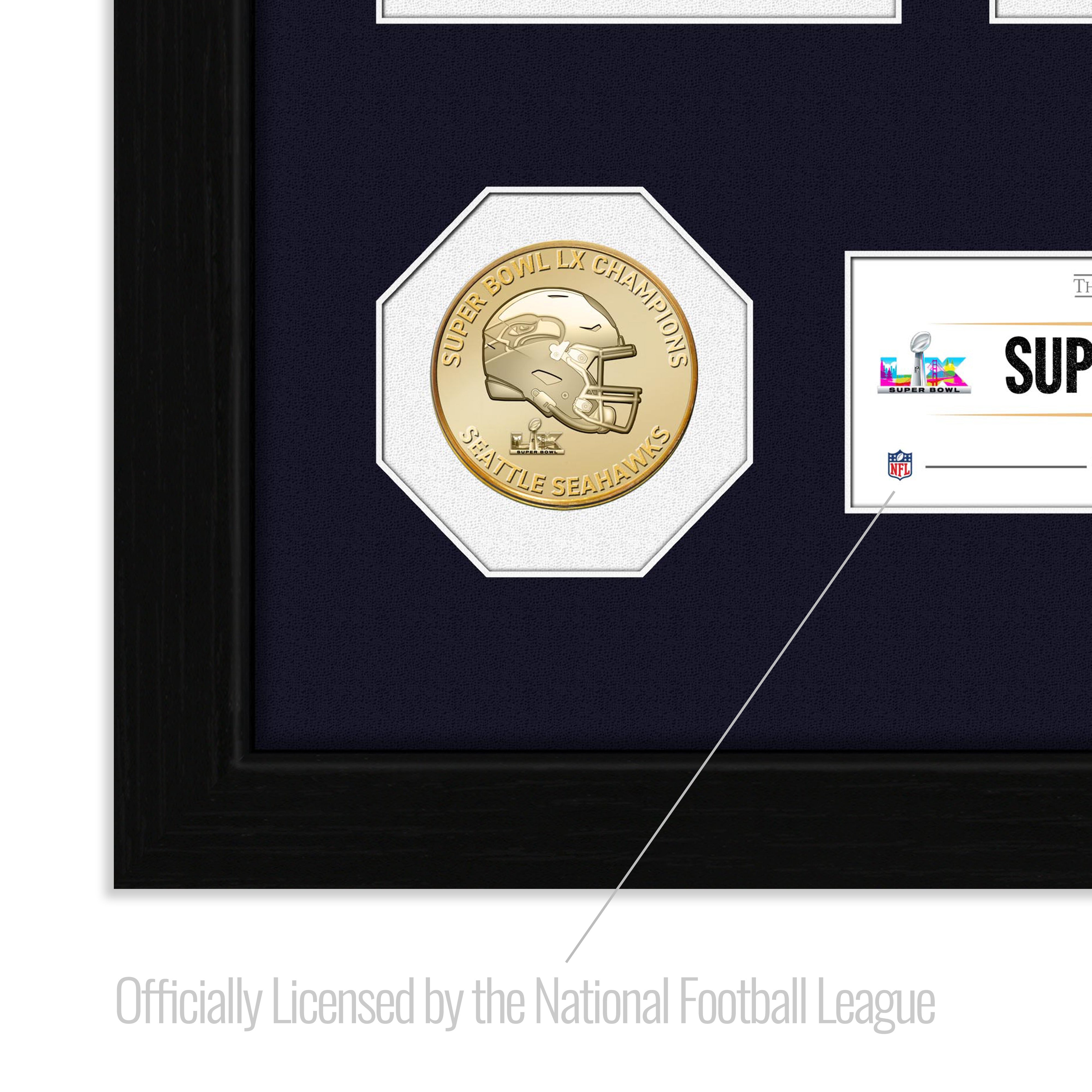 Seattle Seahawks Road to the Super Bowl Ticket Bronze Coin Photo Mint - Sports Gifts, Sports Memorabilia, Sports Collectibles, Fan Shop