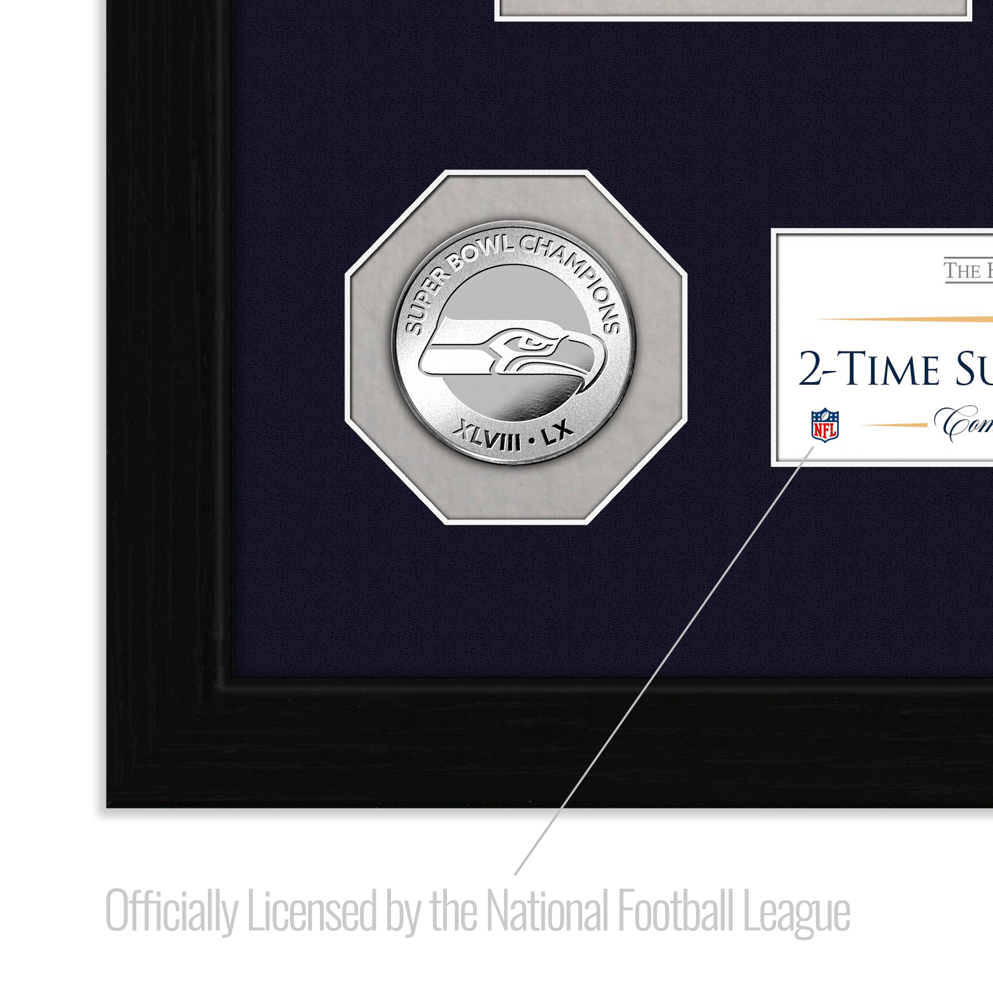 Seattle Seahawks 2-Time Super Bowl Champions Ticket Collection Photo Mint - Sports Gifts, Sports Memorabilia, Sports Collectibles, Fan Shop