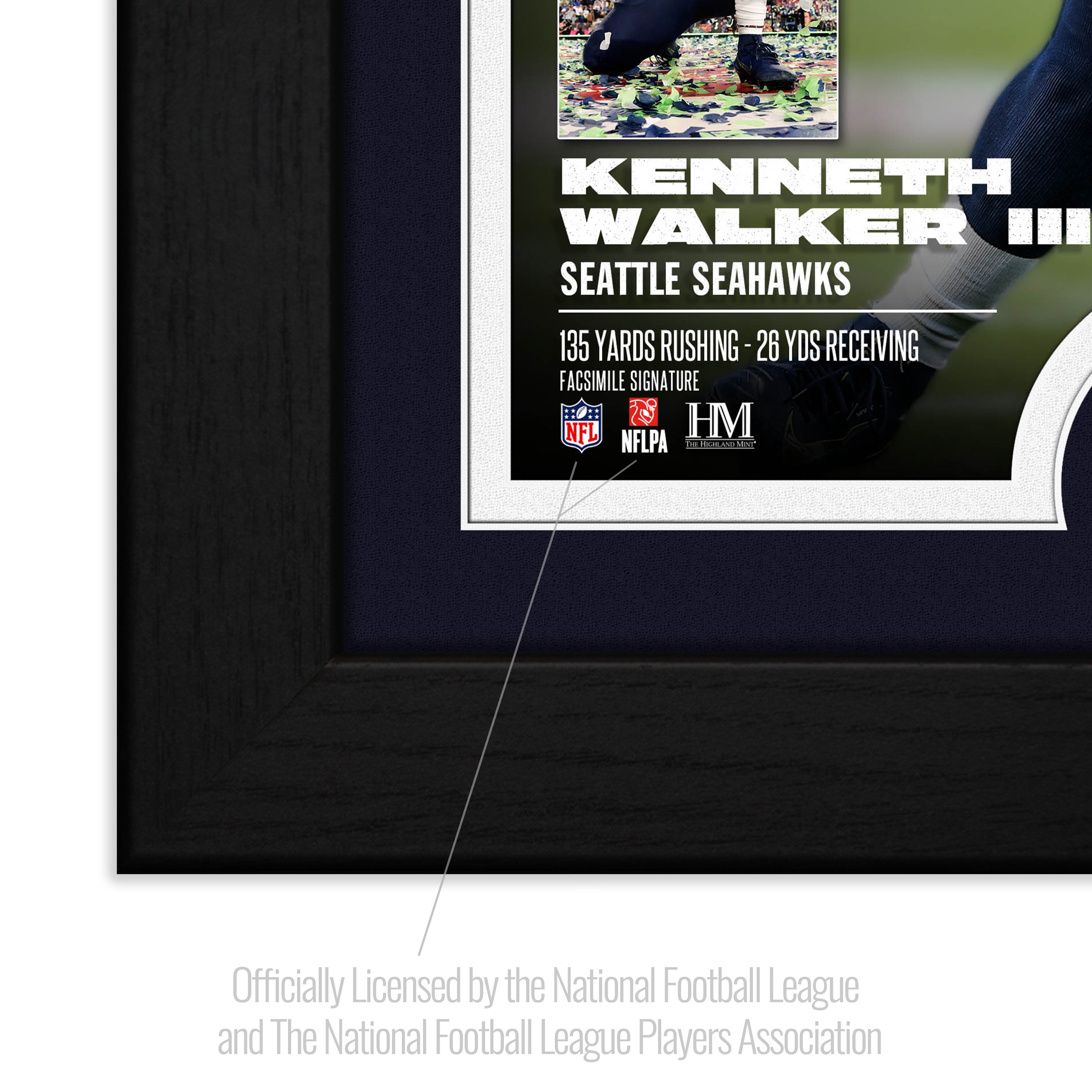Seattle Seahawks Kenneth Walker III Super Bowl LX MVP Bronze Coin Photo Mint - Sports Gifts, Sports Memorabilia, Sports Collectibles, Fan Shop