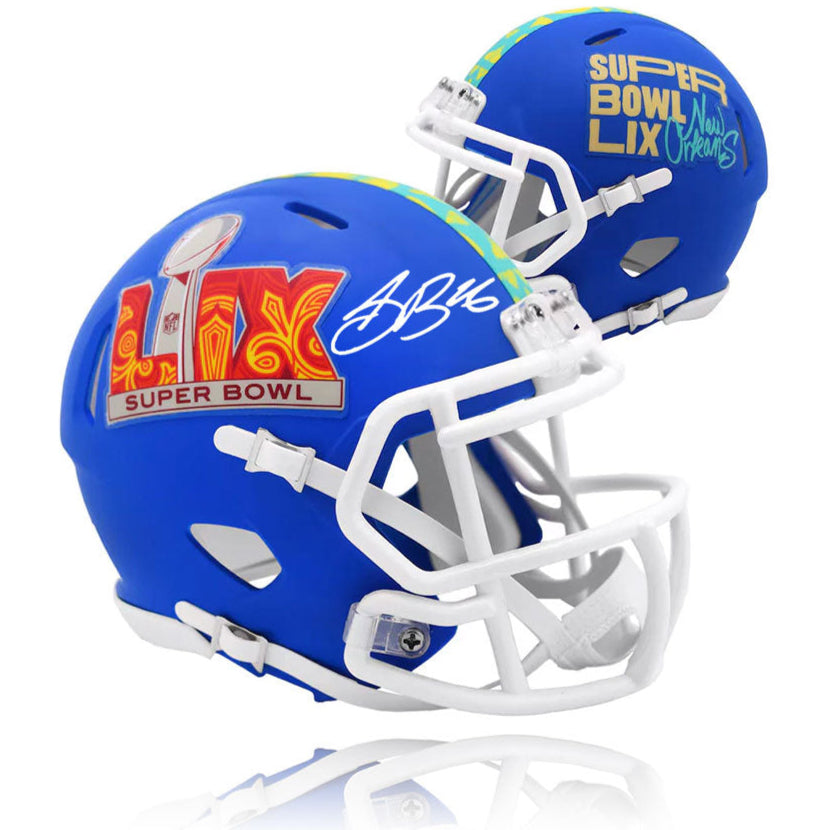Saquon Barkley Philadelphia Eagles Autographed Super Bowl LIX Football Mini-Helmet - Sports Collectibles, Sports Memorabilia, Sports Fan Shop, Sports Gifts