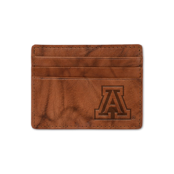 NCAA  Arizona Wildcats  Embossed Leather Credit Cart Wallet