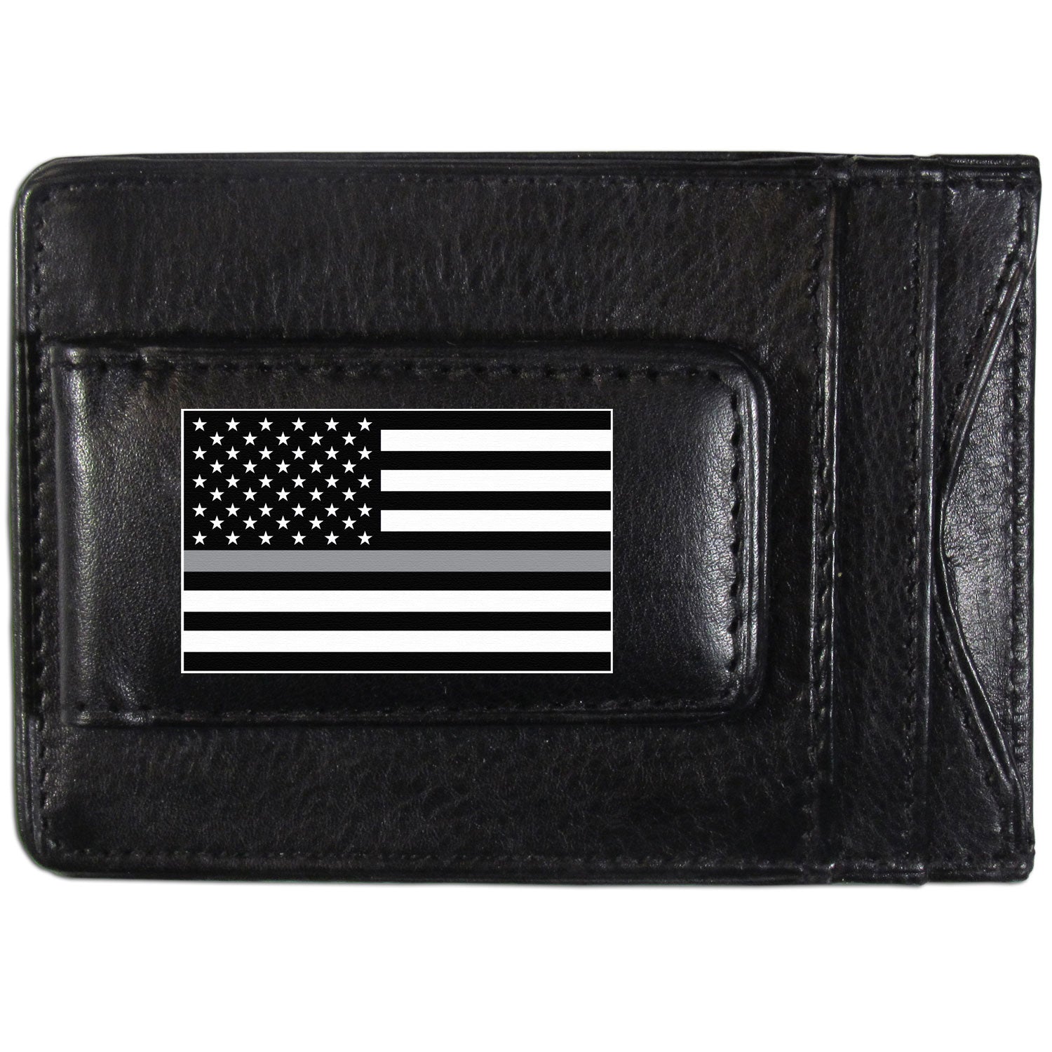 Thin Gray Line National Guard Flag Leather Cash and Cardholder??