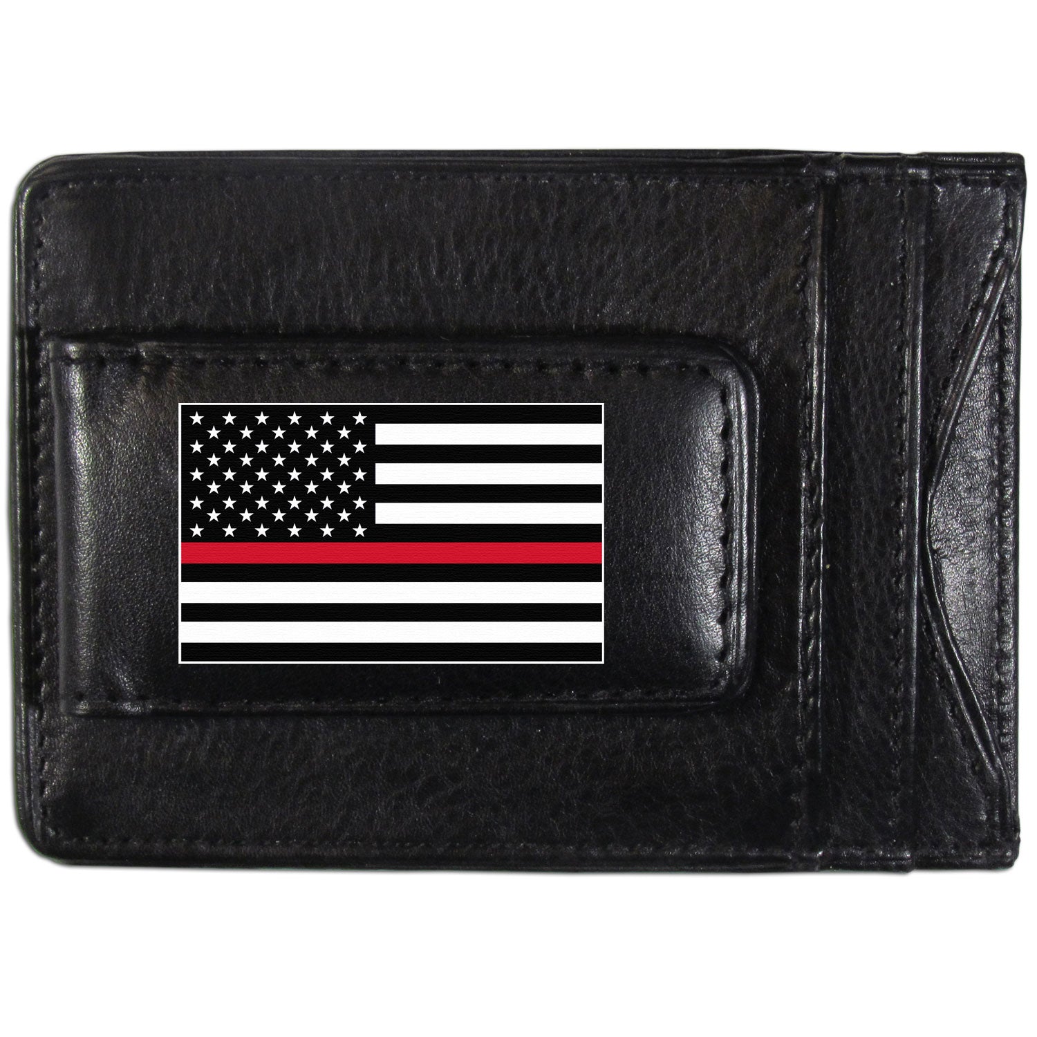 Thin Red Line Coast Guard Flag Leather Cash and Cardholder??