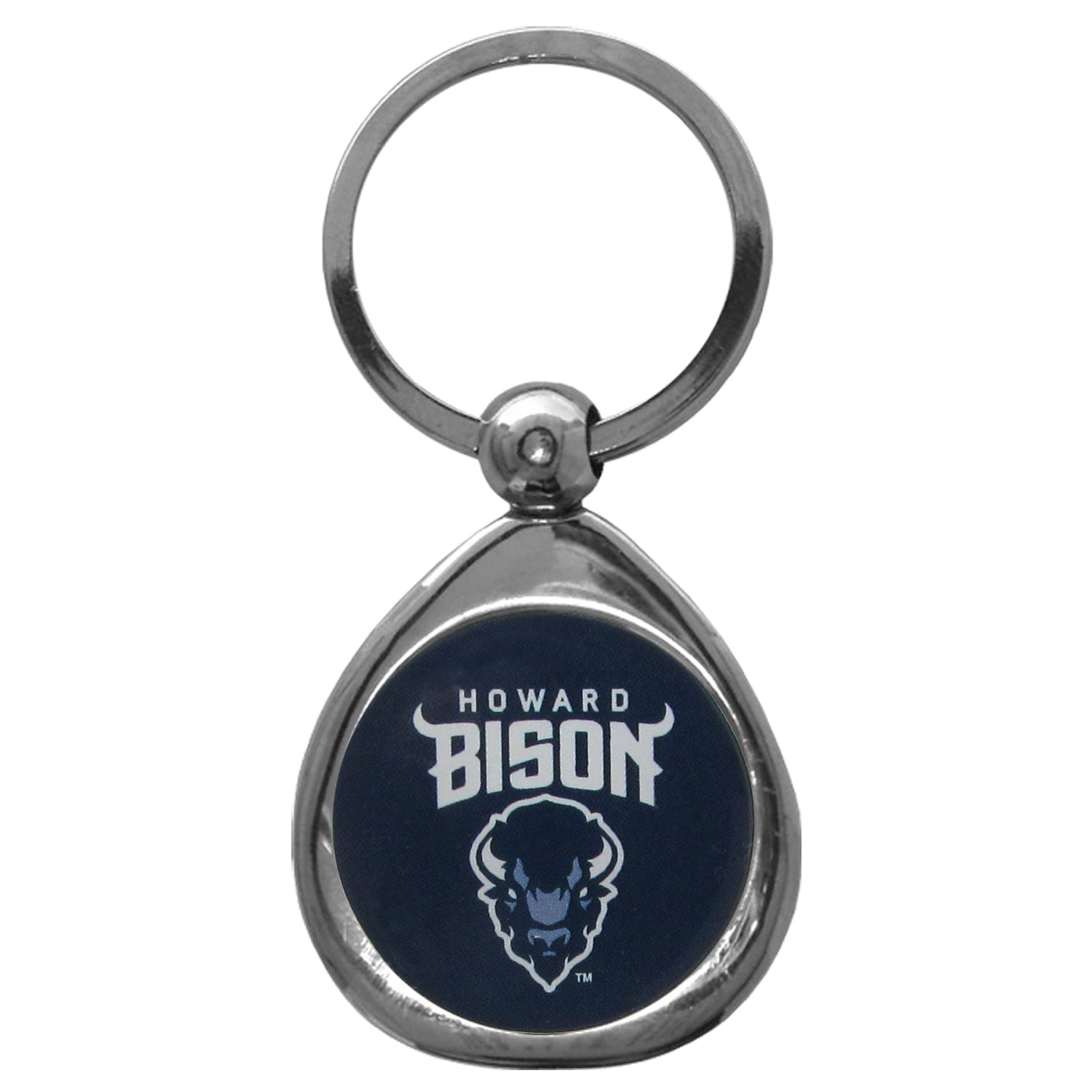 Howard University Bison Chrome Key Chain