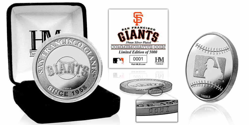 San Francisco Giants Silver Coin - Sports Collectibles, Sports Memorabilia, Sports Fan Shop, Sports Gifts