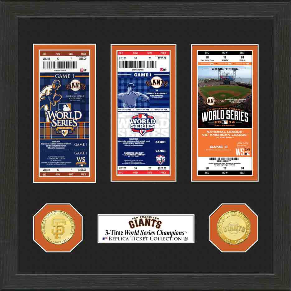 San Francisco Giants World Series Ticket Collection - Sports Collectibles, Sports Memorabilia, Sports Fan Shop, Sports Gifts