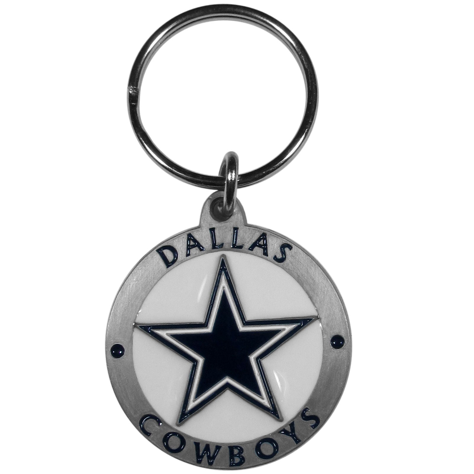 Dallas Cowboys Carved Metal Key Chain (SSKG)
