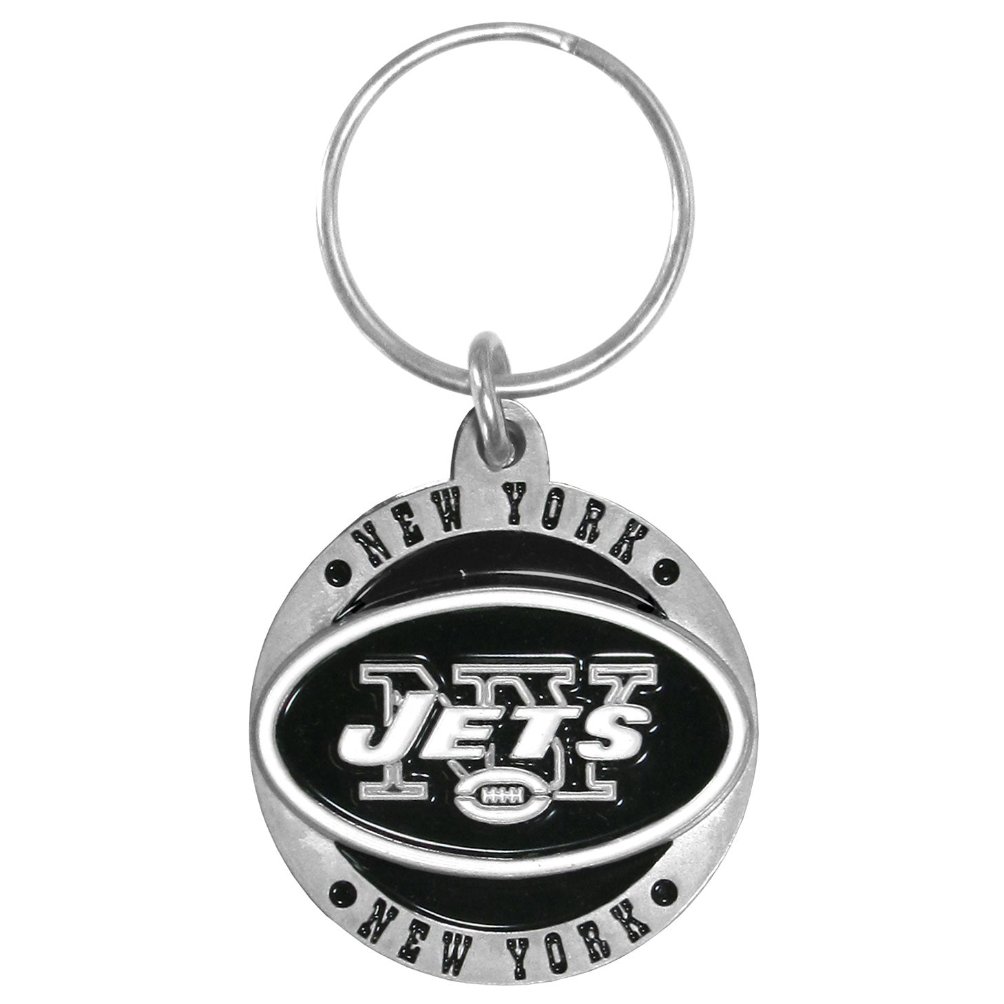 New York Jets Carved Metal Key Chain (SSKG)