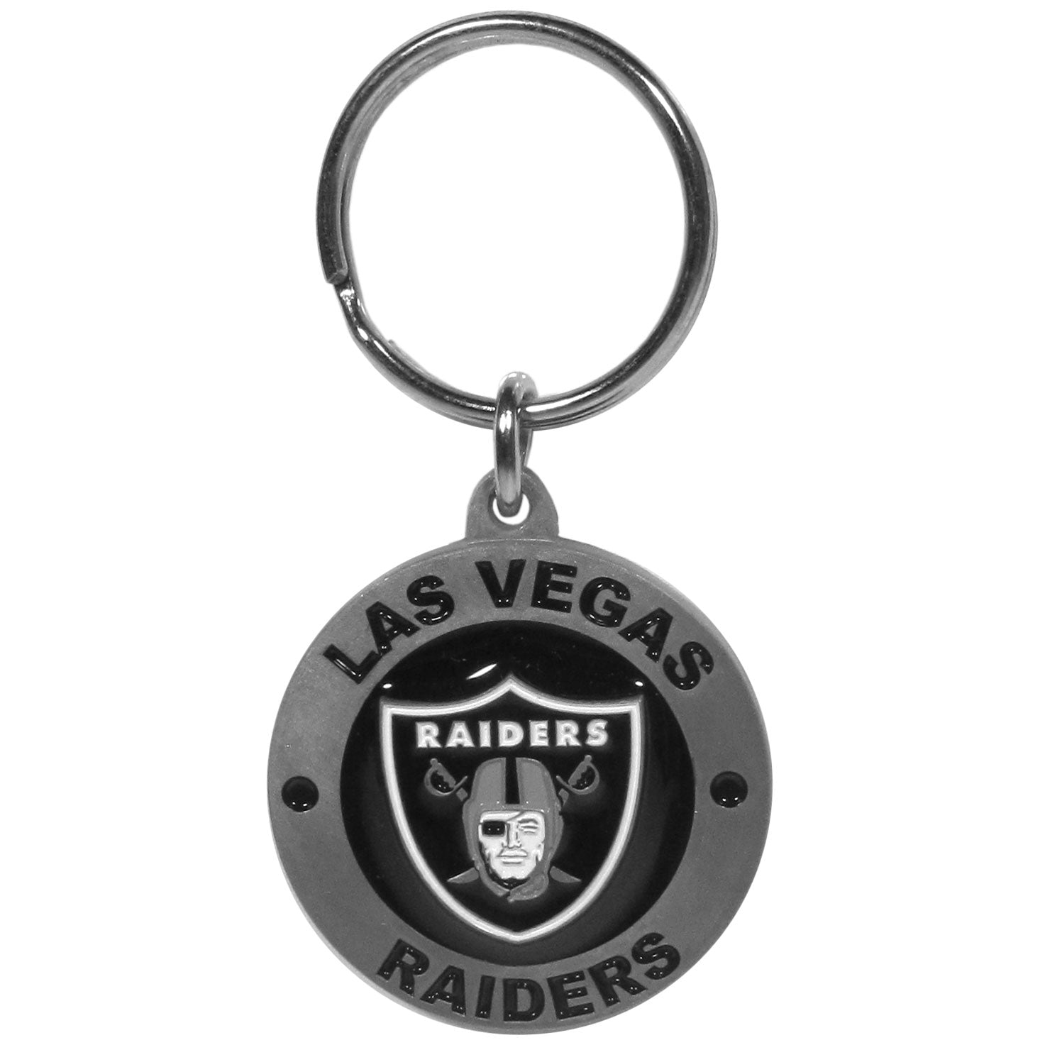 Las Vegas Raiders Carved Metal Key Chain (SSKG)