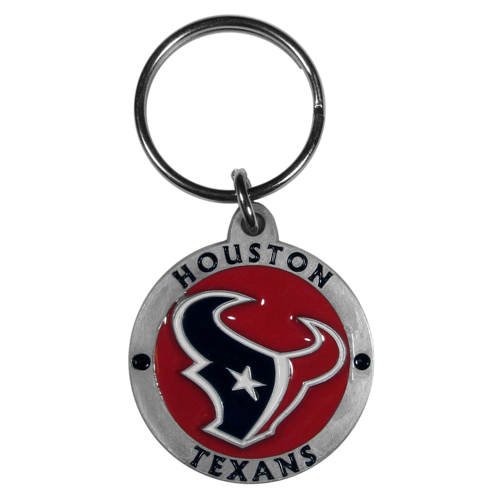 Houston Texans Carved Metal Key Chain (SSKG)