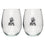 Wolf Stemless Goblets (Set of 2) - Sports Collectibles, Sports Memorabilia, Sports Fan Shop, Sports Gifts