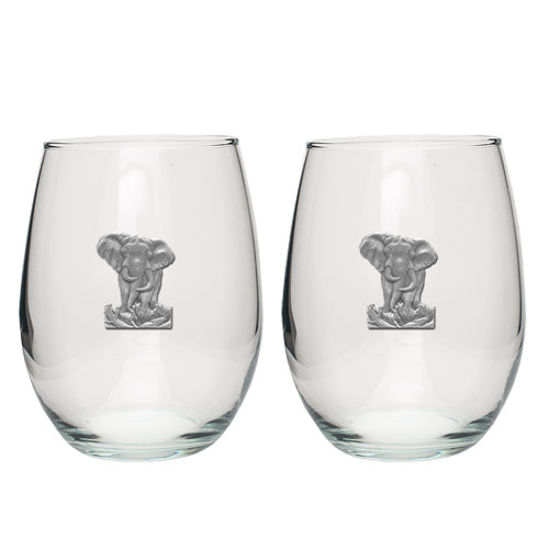 Elephant Stemless Goblets (Set of 2) - Sports Collectibles, Sports Memorabilia, Sports Fan Shop, Sports Gifts