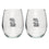 Mountain Goat Stemless Goblets (Set of 2) - Sports Collectibles, Sports Memorabilia, Sports Fan Shop, Sports Gifts