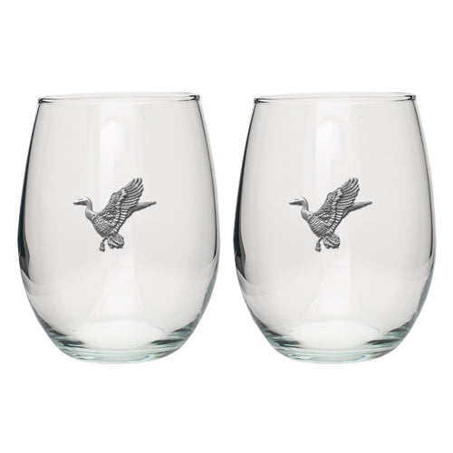 Mallard Ducks Stemless Goblets (Set of 2) - Sports Collectibles, Sports Memorabilia, Sports Fan Shop, Sports Gifts