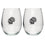 Turkeys Stemless Goblets (Set of 2) - Sports Collectibles, Sports Memorabilia, Sports Fan Shop, Sports Gifts