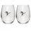 Pintail Duck Stemless Goblets (Set of 2) - Sports Collectibles, Sports Memorabilia, Sports Fan Shop, Sports Gifts