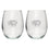 Rhino Stemless Goblets (Set of 2) - Sports Collectibles, Sports Memorabilia, Sports Fan Shop, Sports Gifts