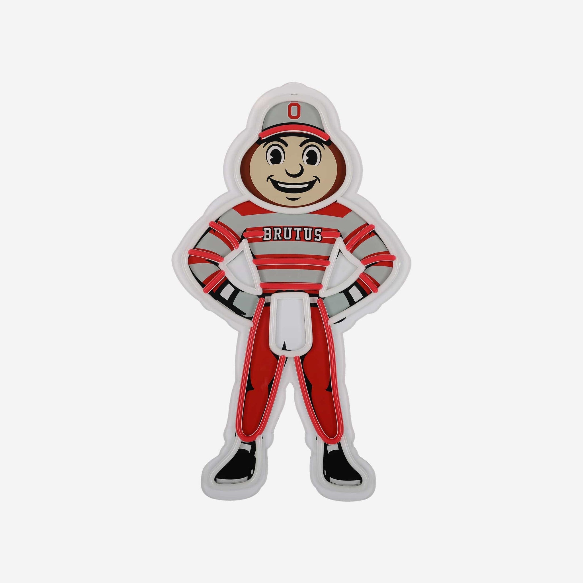 Brutus Buckeye Ohio State Buckeyes LED Neon Light Up Mascot Sign - Sports Gifts, Sports Memorabilia, Sports Collectibles, Fan Shop