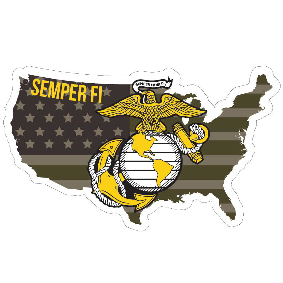Marines US Decal