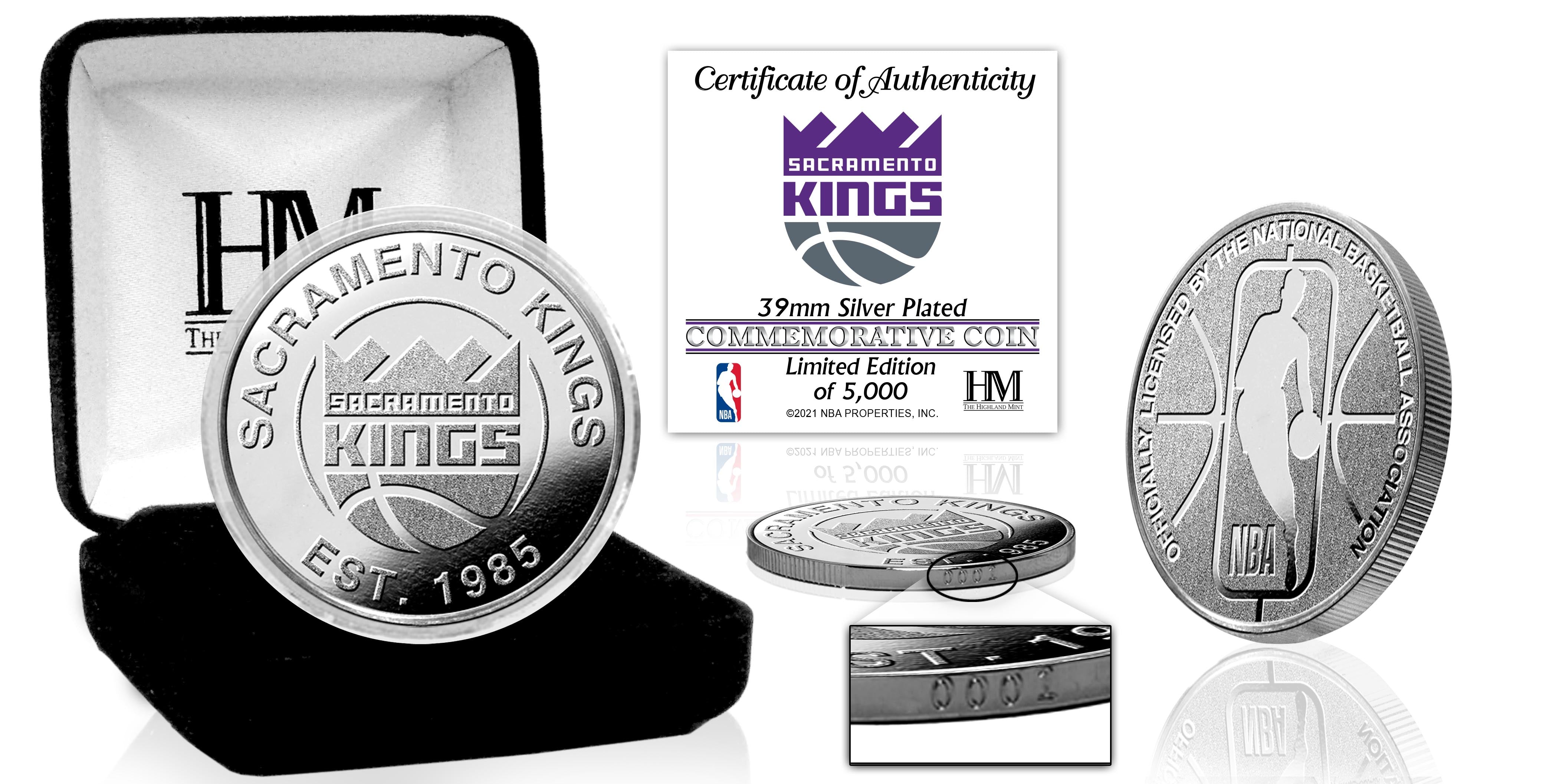 Sacramento Kings Silver Mint Coin - Sports Collectibles, Sports Memorabilia, Sports Fan Shop, Sports Gifts