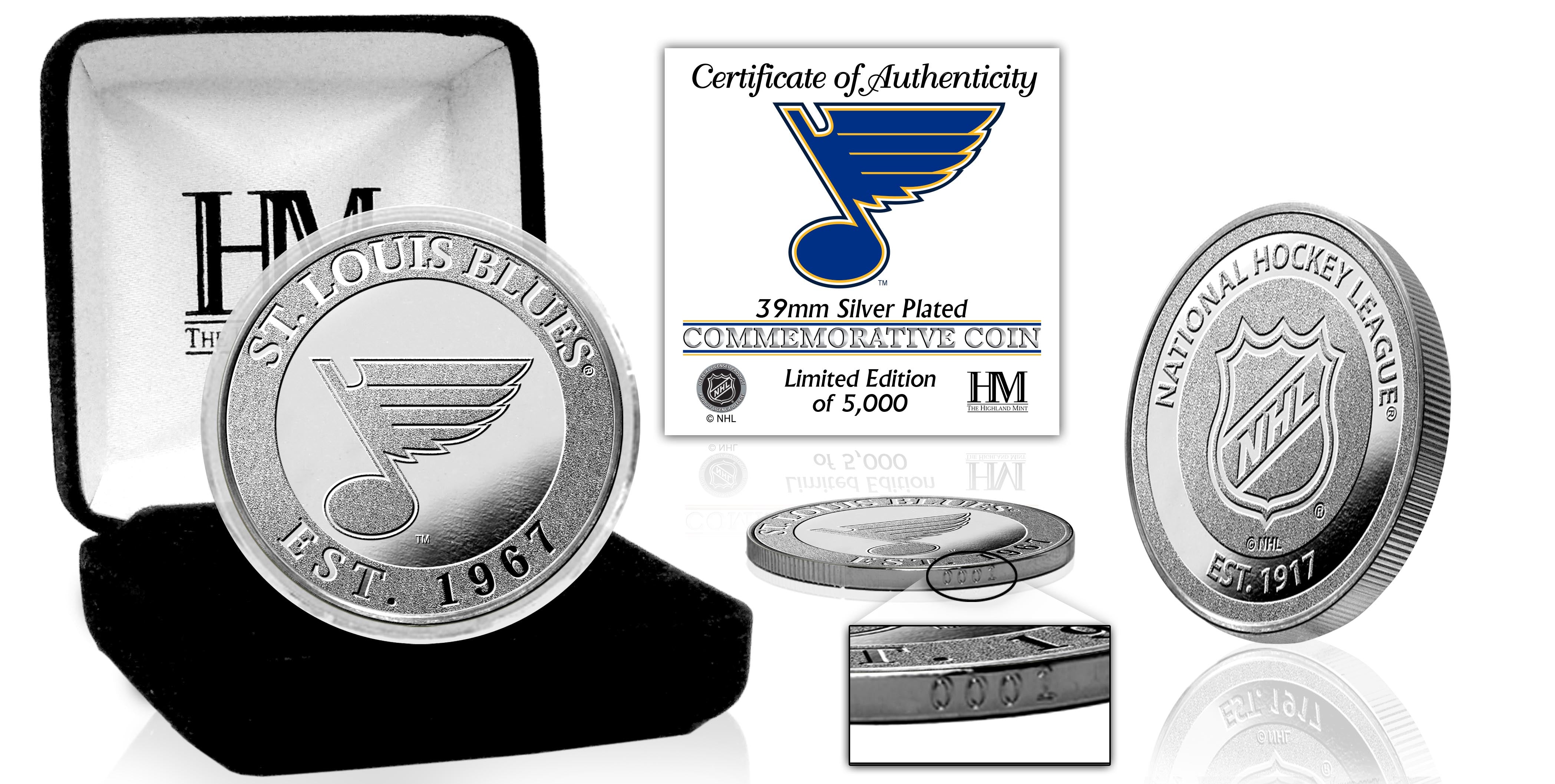 St. Louis Blues Silver Mint Coin - Sports Collectibles, Sports Memorabilia, Sports Fan Shop, Sports Gifts