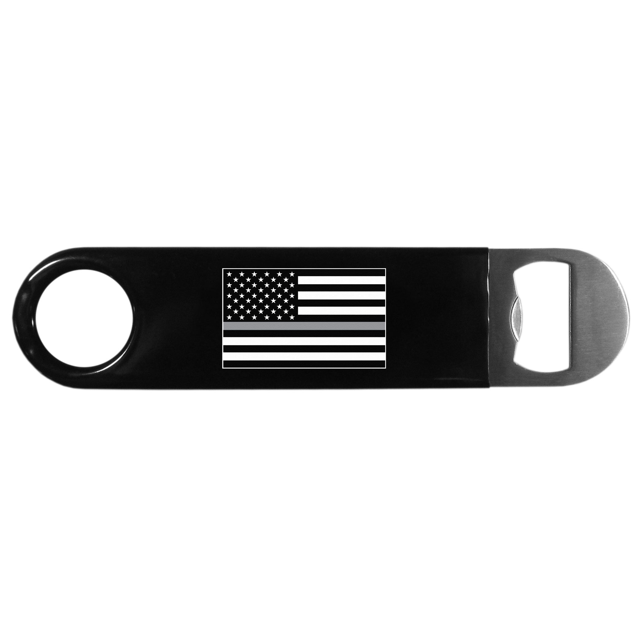 Thin Gray Line Veterans Flag Long Neck Bottle Opener